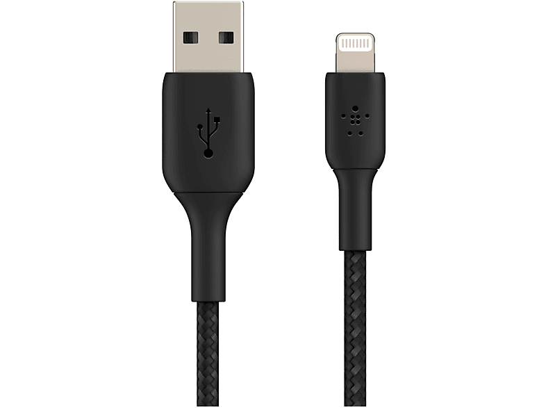 BELKIN BOOST CHARGE™, USB-A, Lightningkabel 2 schwarz m