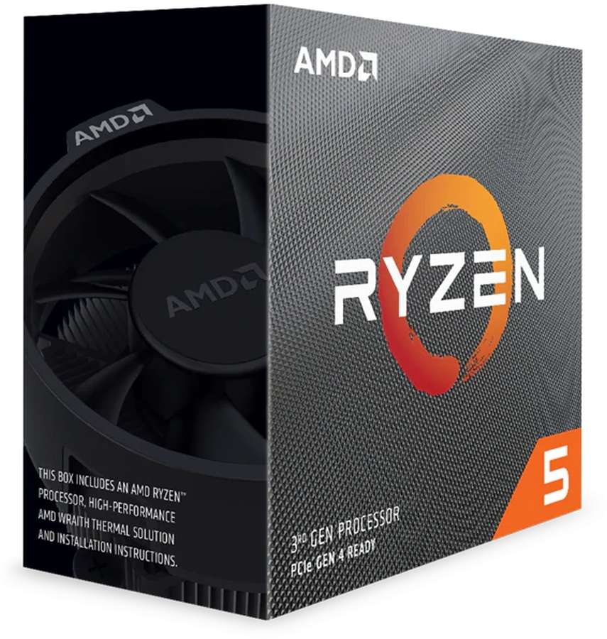 AMD 100-100000031BOX Prozessor Boxed-Kühler, Mehrfarbig mit