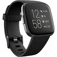 FITBIT fitbit Versa 2 Smartwatches | Armbanduhr | Smartwatch Silikon, schwarz