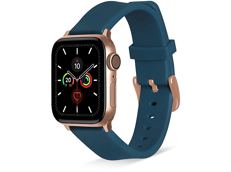 ARTWIZZ WatchBand Silicone, Ersatzarmband, Apple, Apple Watch 9-7 (41mm), 6-4 & SE (40mm), 3-1 (38mm), Blau