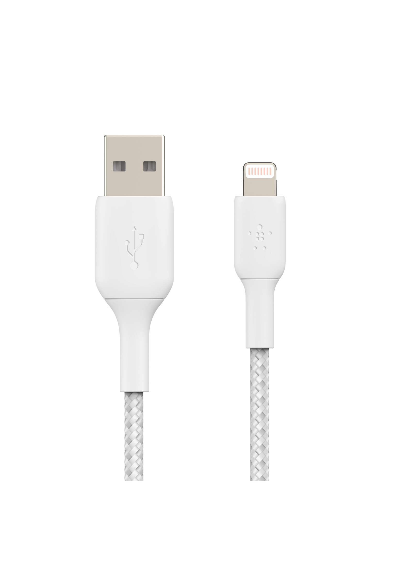 USB-A, weiß BOOST 2 CHARGE™, m, Lightningkabel BELKIN