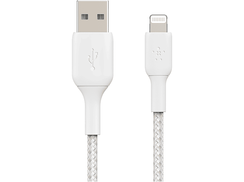 BELKIN BOOST CHARGE™, Lightningkabel m, 2 USB-A, weiß