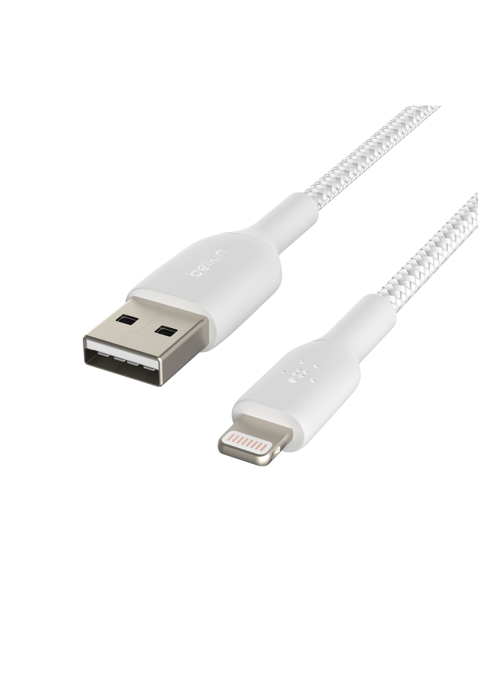 USB-A, weiß BOOST 2 CHARGE™, m, Lightningkabel BELKIN