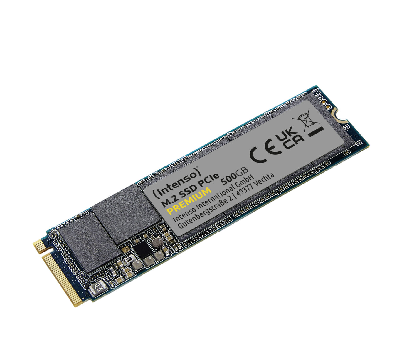 M.2 intern INTENSO 500 SSD, Premium GB, PCIe, SSD 500GB