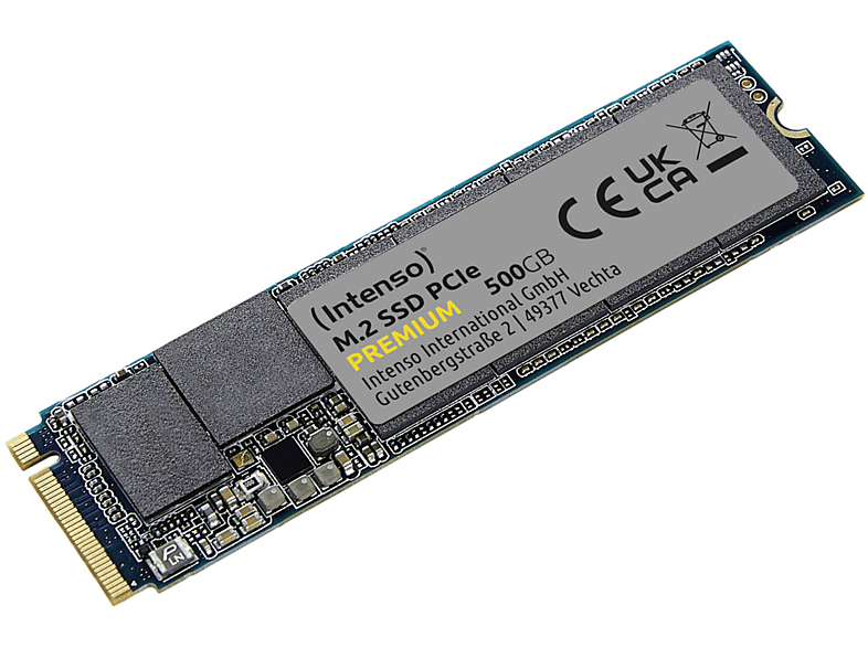 M.2 intern INTENSO 500 SSD, Premium GB, PCIe, SSD 500GB