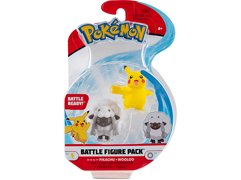 Pikachu - Figure - & Pokémon Wolly Battle Pack