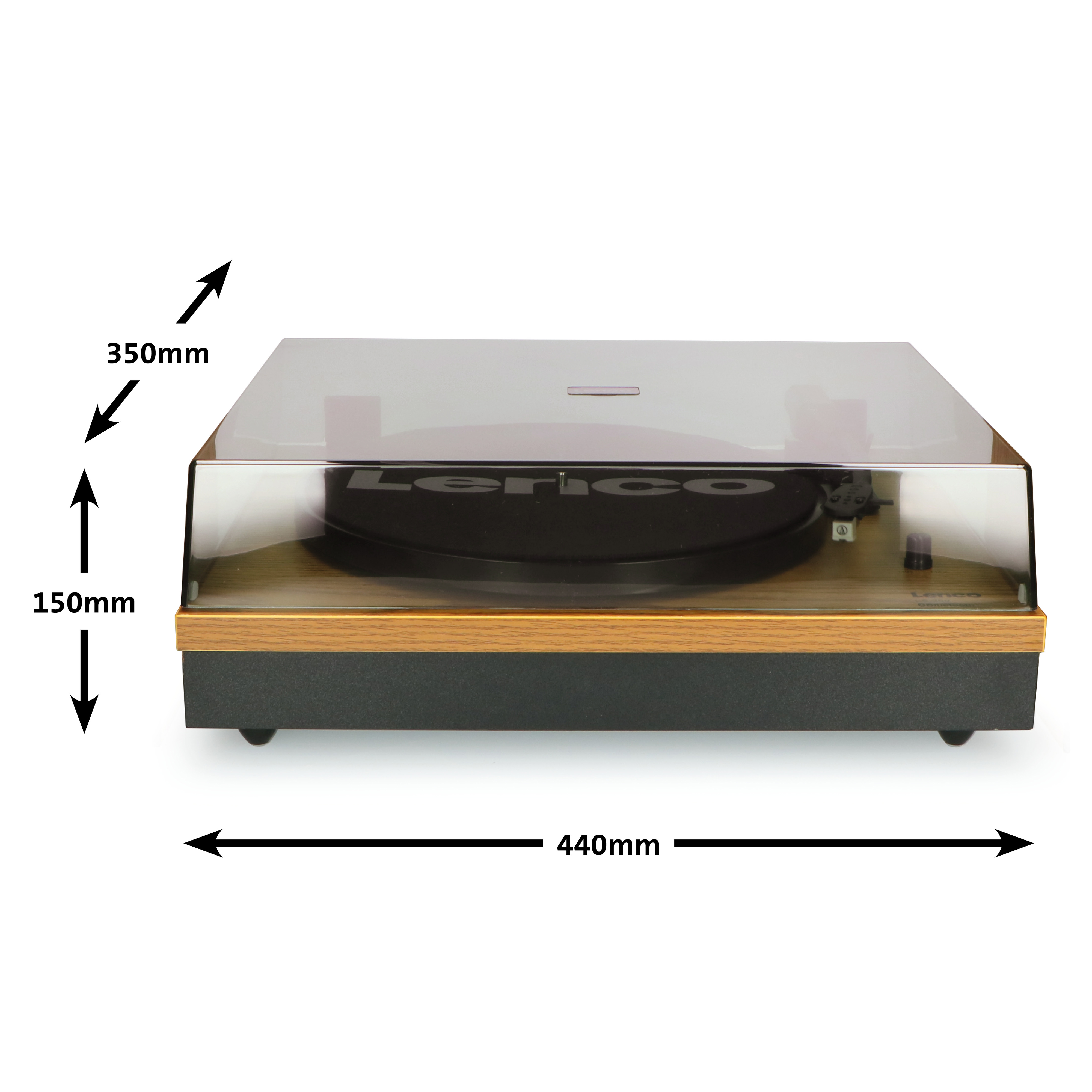 Gramofon LENCO LS-300 Czarny, Drewno