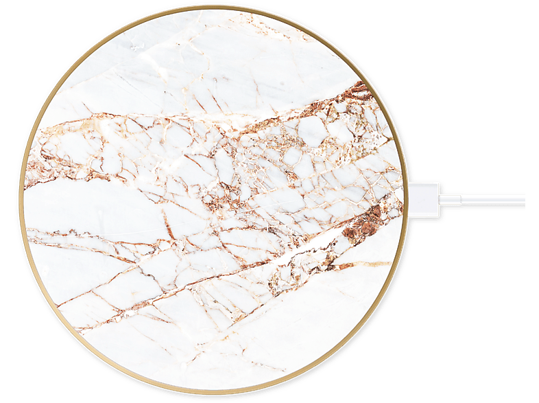 charging Marble IDEAL Carrara SWEDEN Qi station OF inductive Universal, IDFQI-46 Charger Gold