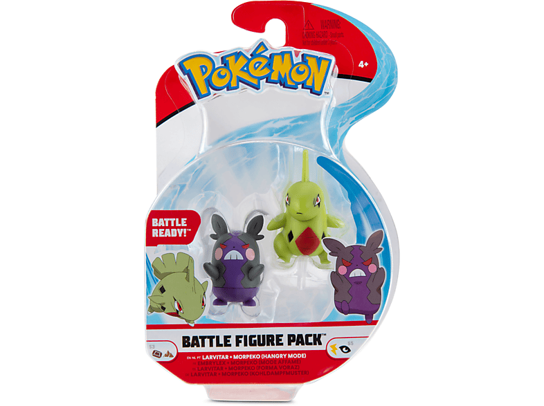 Pokémon - & Morpeko Larvitar Figure - Battle Pack