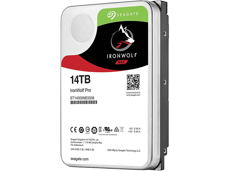 SEAGATE IronWolf Pro, 14000 GB, HDD, 3,5 Zoll, intern