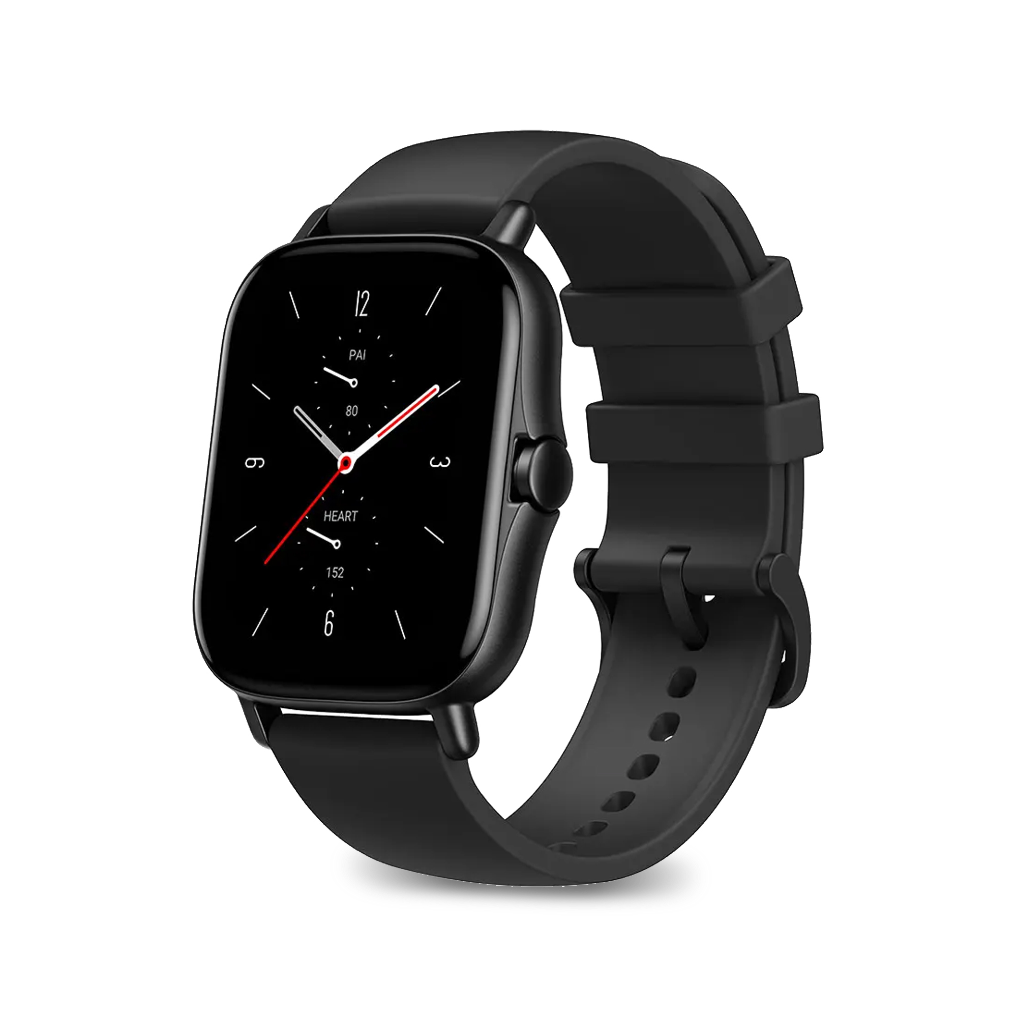 Smartwatch Aluminium mm AMAZFIT 70 + Silikon, Kunststoff + 2 100 mm, GTS schwarz