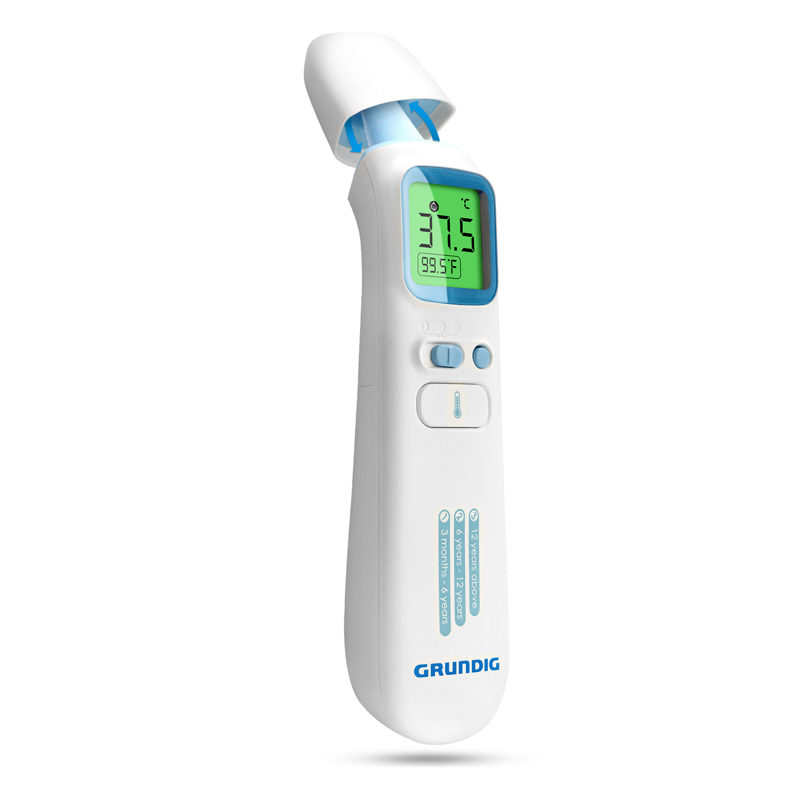 Fieberthermometer an der A0J-20B GRUNDIG (Messart: Stirn)