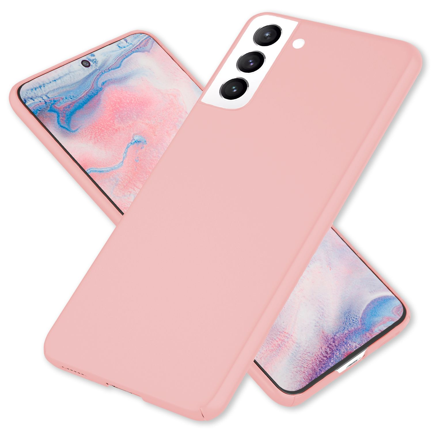 Samsung, Extra Hülle, Backcover, Pink Dünne S22+, NALIA Galaxy