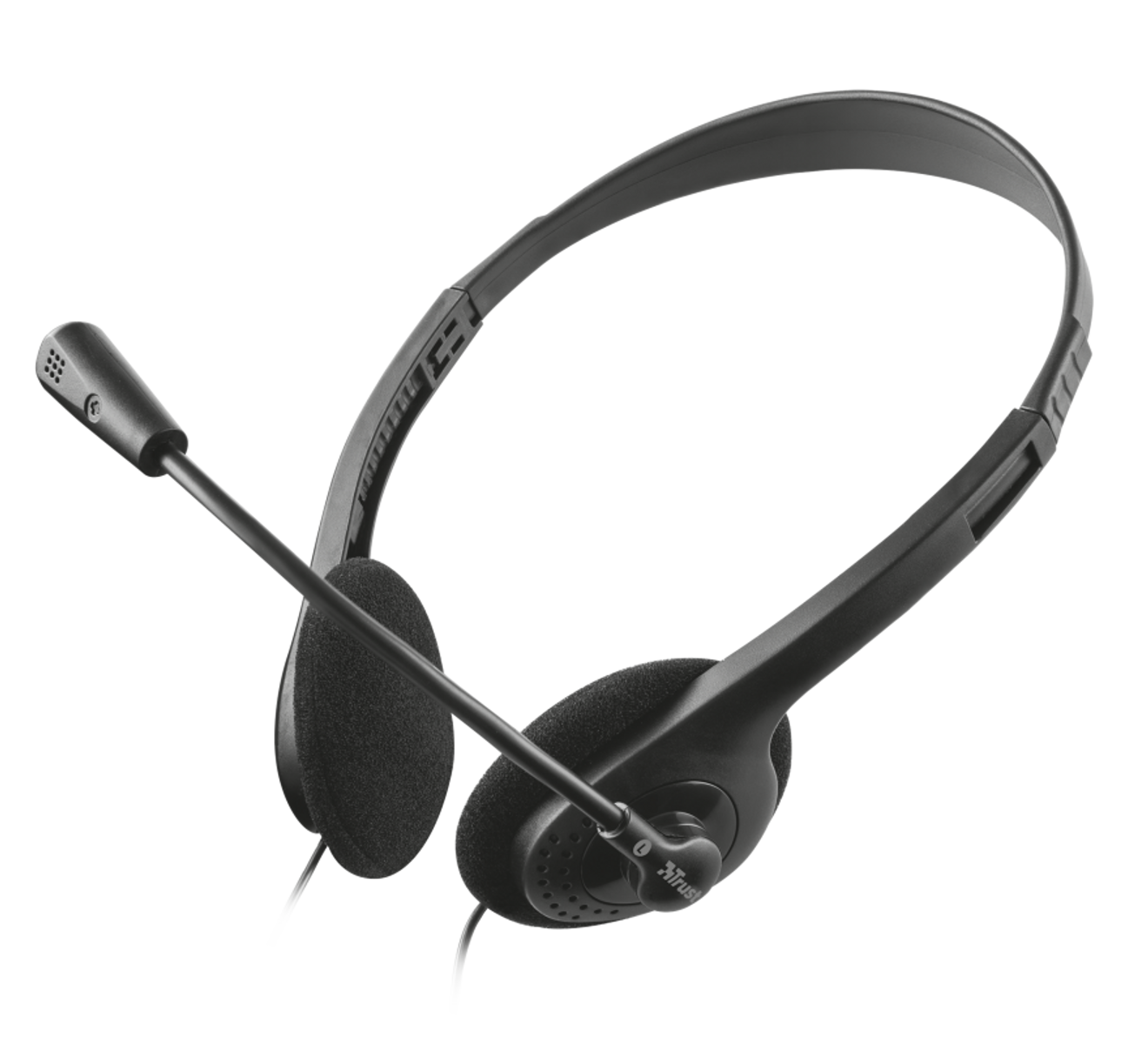 Auriculares diadema con cable Chat Headset - TRUST, Supraaurales, null, Negro