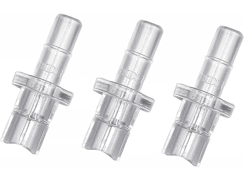 RENZ 3 Fluid Nippel I-Form mit Haltering Milchschlauch Adapter