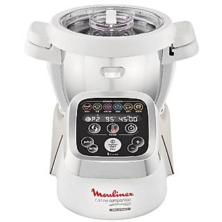 Robot de cocina - MOULINEX HF800A, 1550 W, Blanco