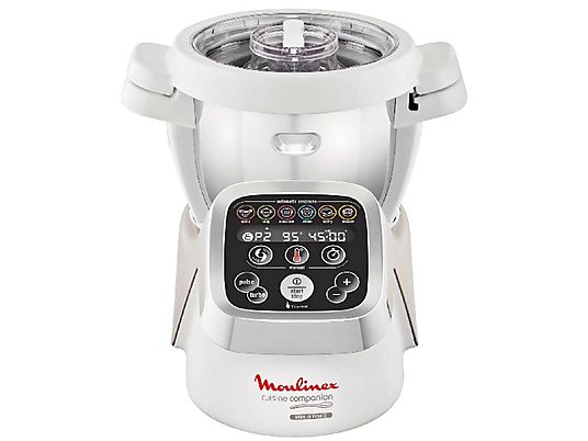 Robot de cocina - MOULINEX HF800A, 1550 W, Blanco