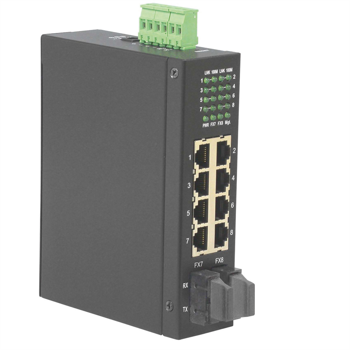 Industrie RJ-45 oder 6x sowie Fast Switch, 2x ROLINE SC, unmanaged Ethernet RJ-45 Switch