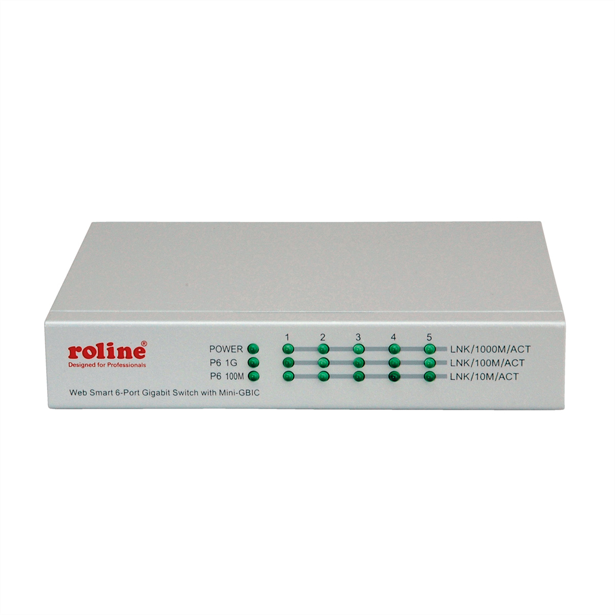 ROLINE Gigabit Ethernet SFP) Switch Ethernet 10/100/1000 Ports (5x 1x Switch 6 + Gigabit