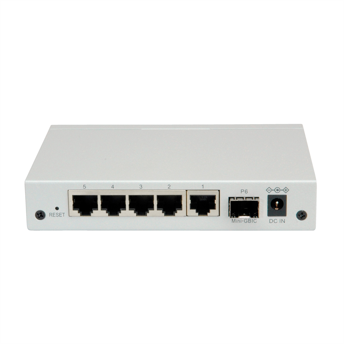 + Switch 10/100/1000 Switch SFP) Ethernet 6 Ethernet Ports ROLINE (5x Gigabit 1x Gigabit