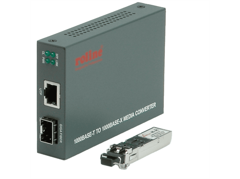 ROLINE Gigabit Konverter, RJ-45 | LC (inkl. mini-GBIC) Netzwerk ...