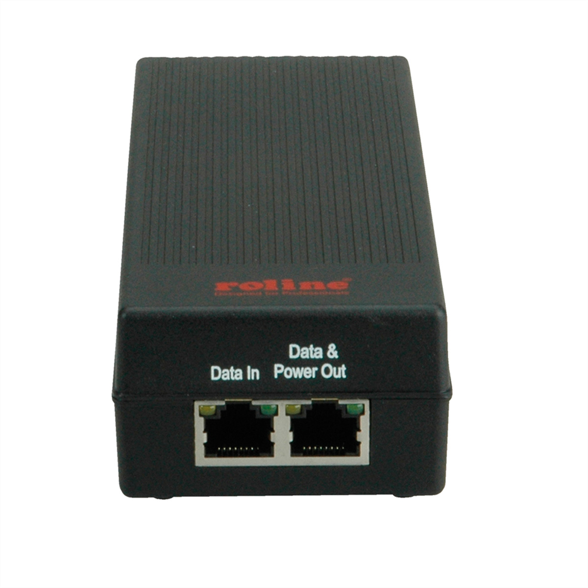 Weißer Netzstecker mit zwei Stiften und einem Erdungsstift. Es hat ein weißes Kabel.
