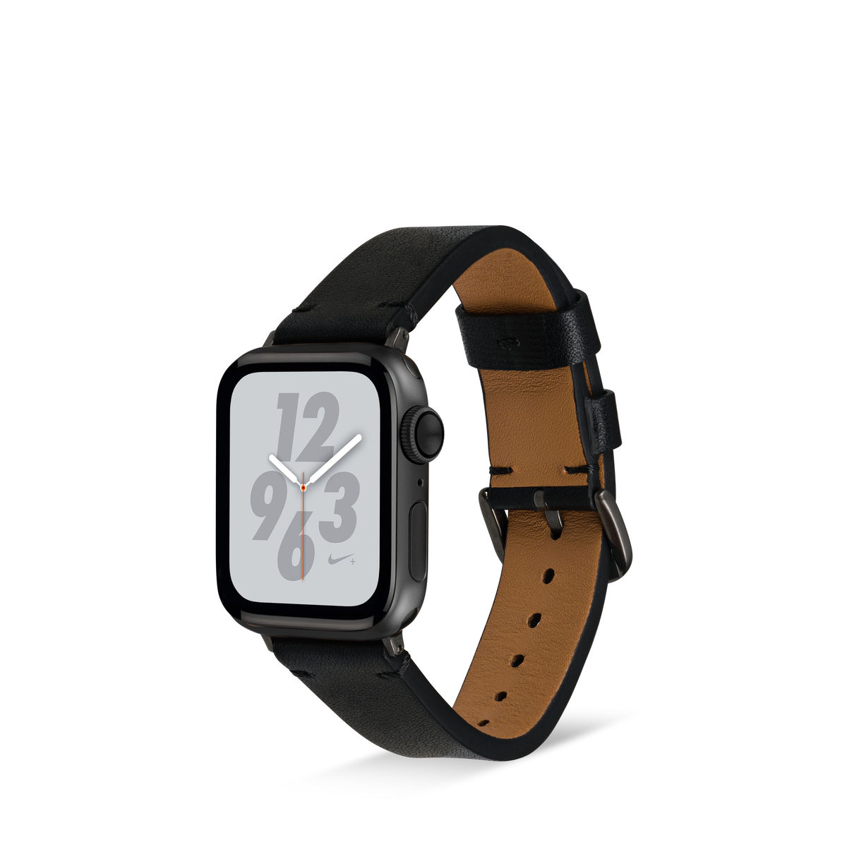 ARTWIZZ WatchBand Leather, Smartband, Apple, / Schwarz & 6-4 SE 2 Ultra 3-1 (45mm), Apple (44mm), (42mm), Watch (49mm), 9-7