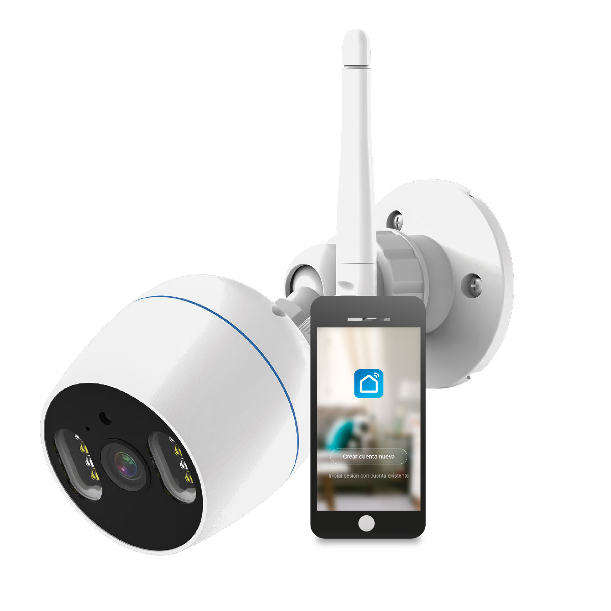 Cámara de Vigilancia IP WIFI G25000 - GSC, null, Blanco