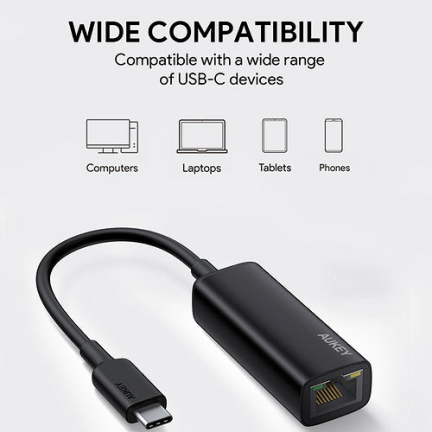 USB CB-A30 AUKEY Hub, Schwarz