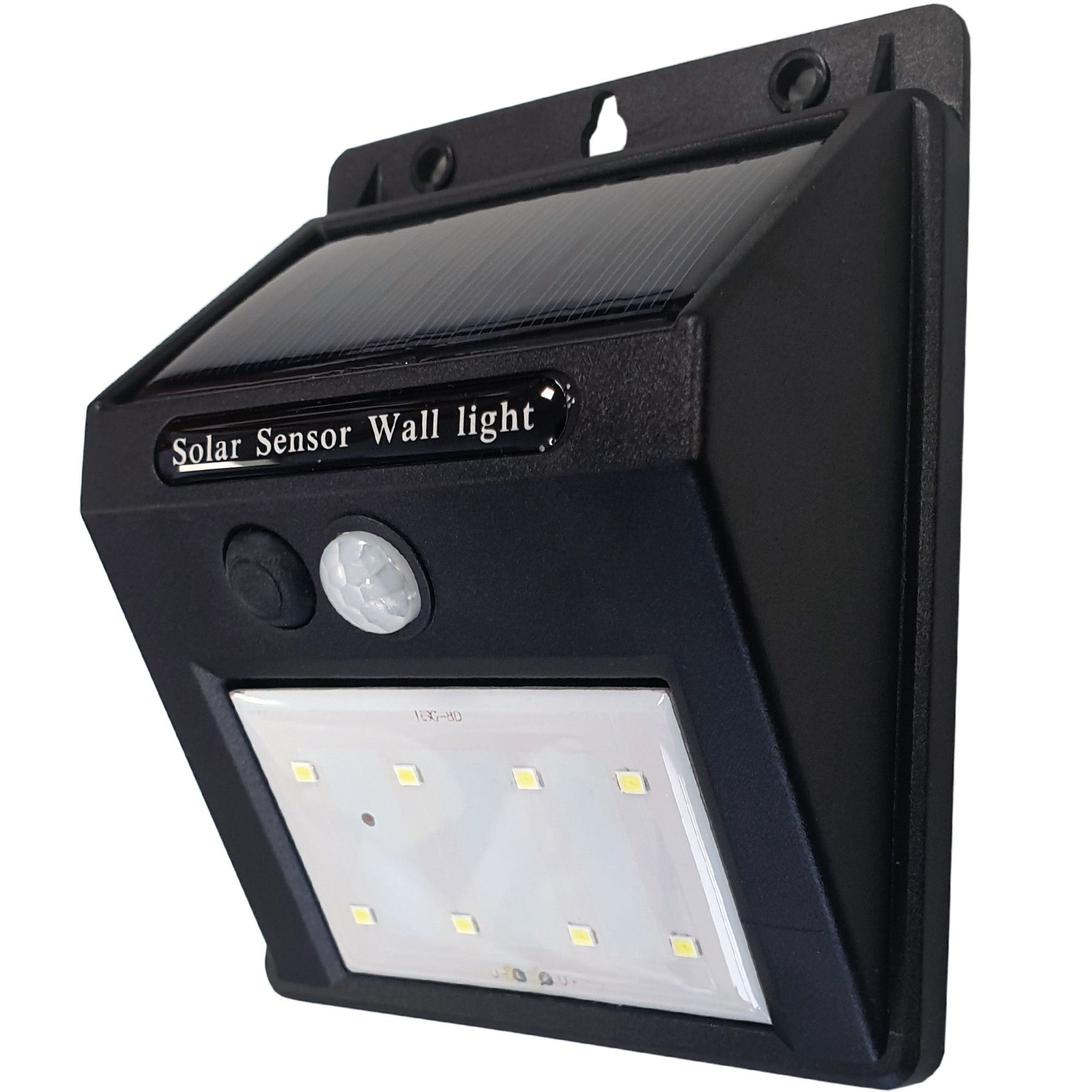 BESTLIVINGS BM-04579 Wandlampe Solar Weiß Bewegungsmelder LED