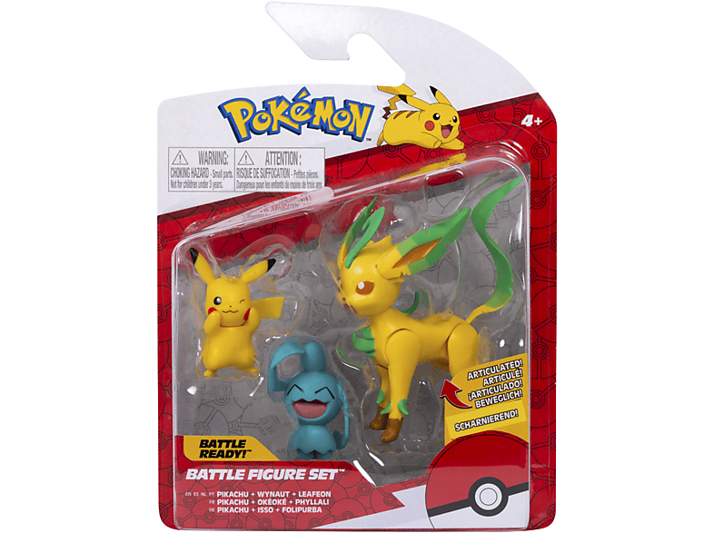 & Isso Pokémon - Battle Folipurba 3er Figur Pack Pikachu, -