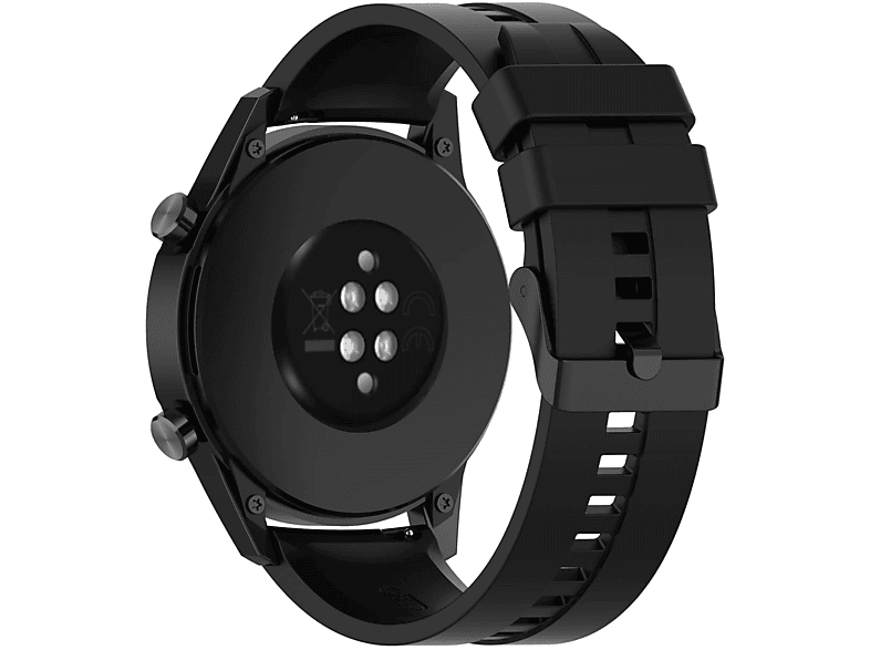 CADORABO Smartwatch Armband, Ersatzarmband, Samsung, Galaxy Watch 42mm / 3 / 4 / 5 / Sport, SCHWARZ