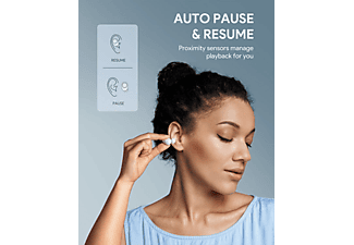 AUKEY EP-T31-Whi, In-ear Kopfhörer Weiß