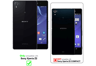 carcasa de móvil - Funda libro Móvil - Carcasa protección resistente de libro CADORABO, Sony, Xperia Z2, azul real | MediaMarkt