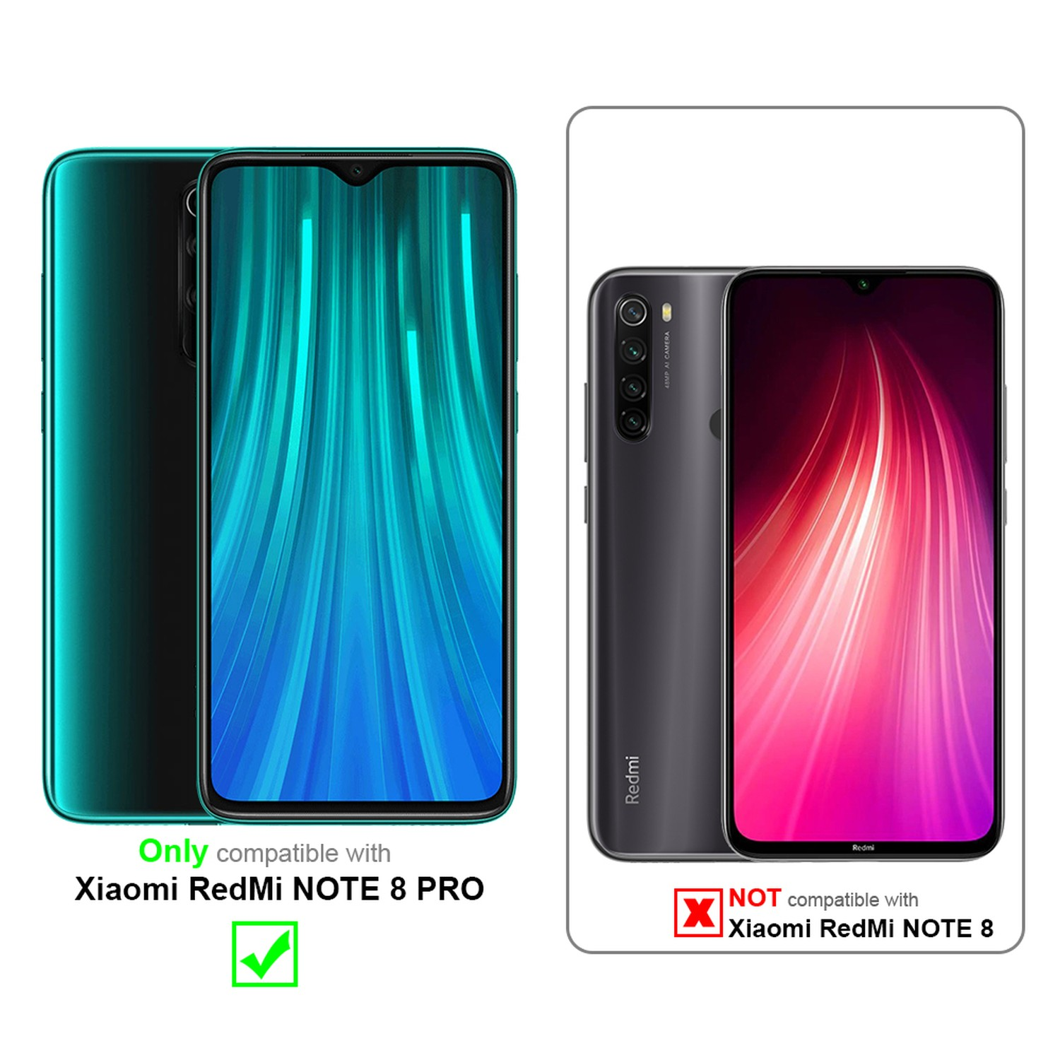 Mint Glossy Xiaomi, PRO, Gold Kameraschutz, NOTE mit Backcover, Grün CADORABO 8 - RedMi Handyhülle