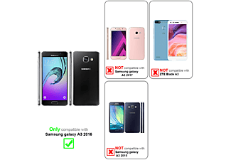 carcasa de móvil Funda flexible para móvil - Carcasa de TPU Silicona ultrafina;CADORABO, Samsung, Galaxy A3 2016, negro