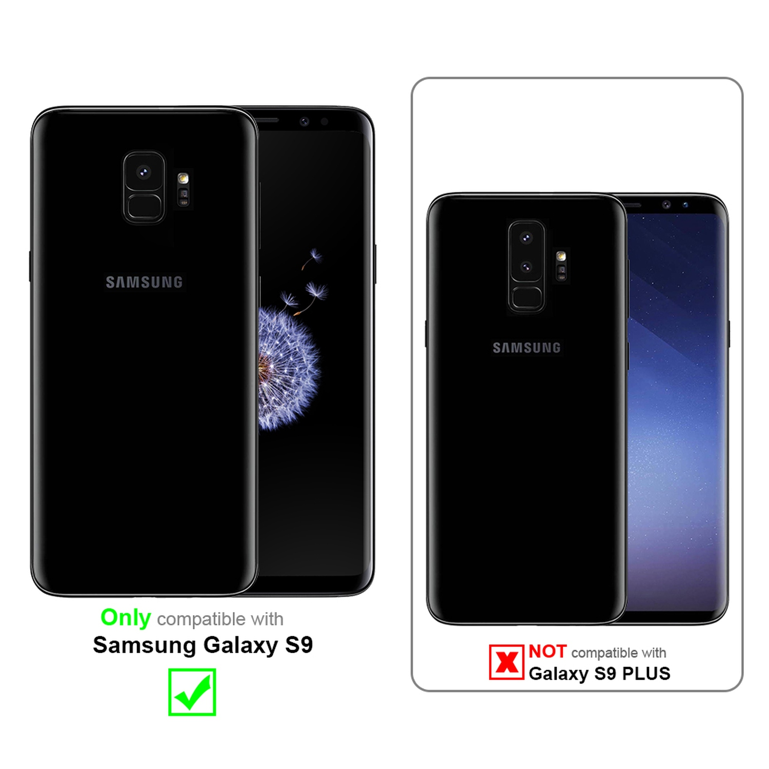 Samsung Schutzfolie(für kelebend Galaxy Schutzglas CADORABO S9) voll