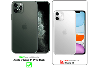 carcasa de móvil  - Funda flexible para móvil - Carcasa de TPU Silicona ultrafina CADORABO, Apple, iPhone 11 PRO MAX, púrpura - rojo