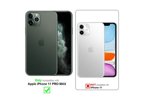 Funda silicona con cuerda iPhone 11 Pro Max (rosa) Nombre + Nombre