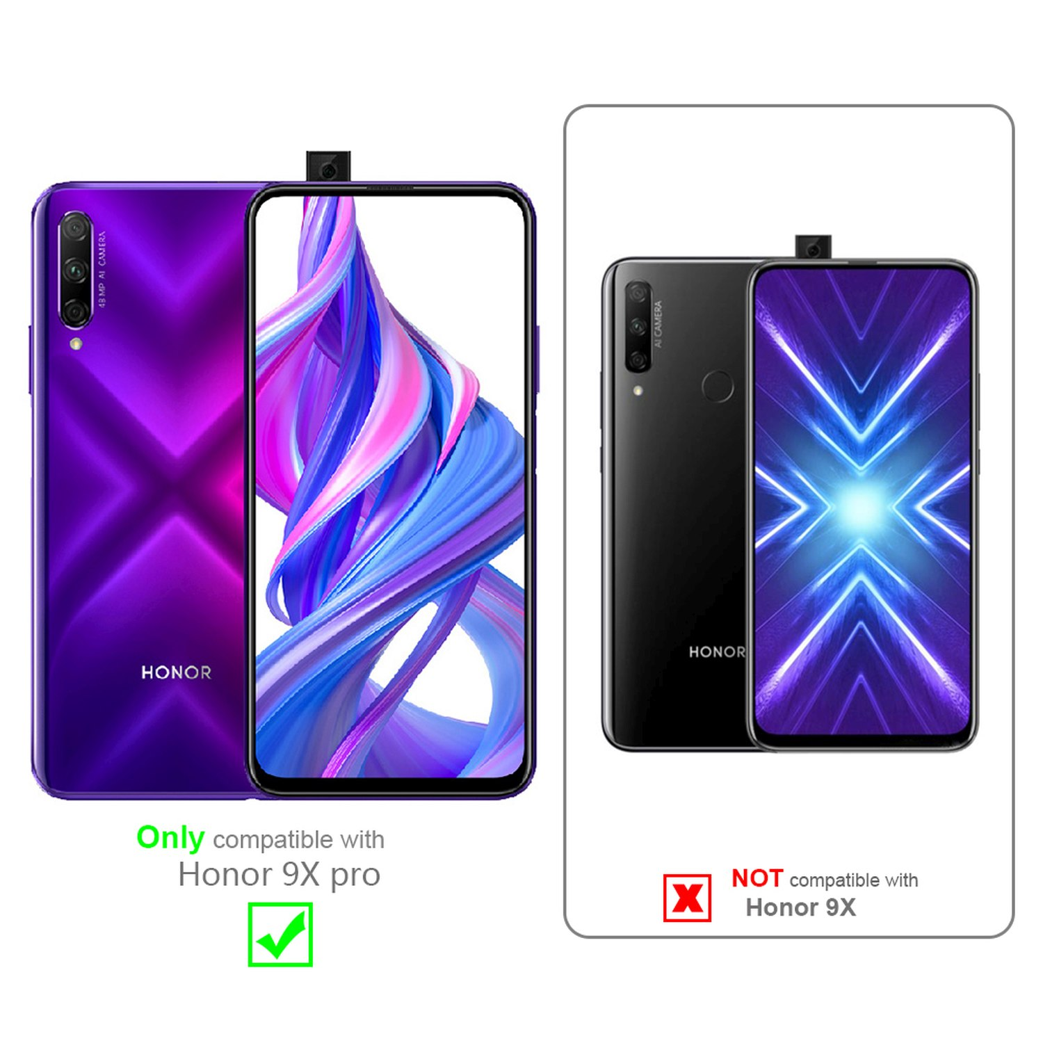 Cadorabo Custodia Honor X9c 5G Rossa: Cover Portafoglio in Similpelle