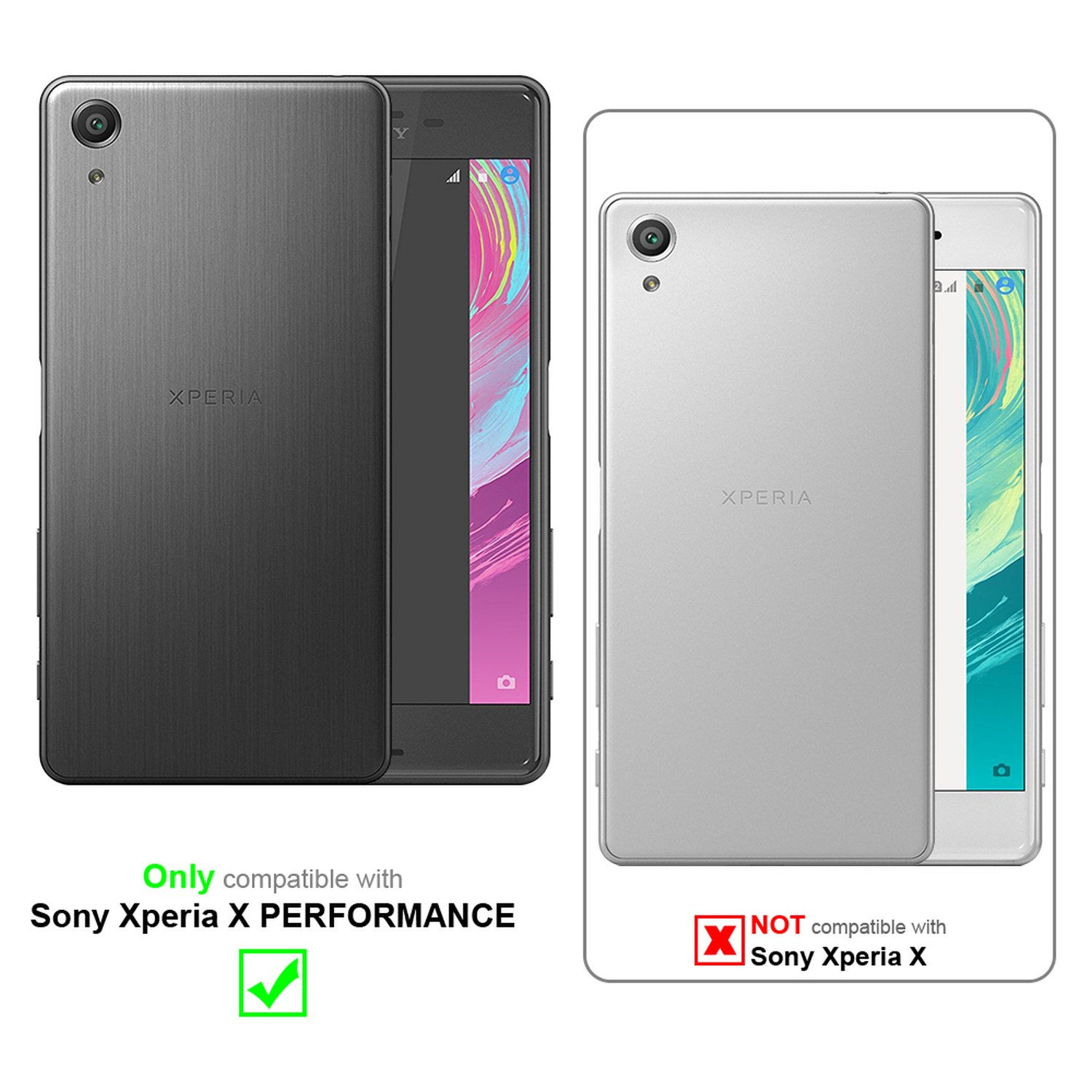 Sony, Schutzhülle Flip Cover, Flip Style, CADORABO PERFORMANCE, Xperia im KÖNIGS BLAU X