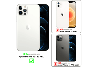 carcasa de móvil  - Funda flexible para móvil - Carcasa de TPU Silicona ultrafina CADORABO, Apple, iPhone 12 / iPhone 12 Pro (6,1"), negro
