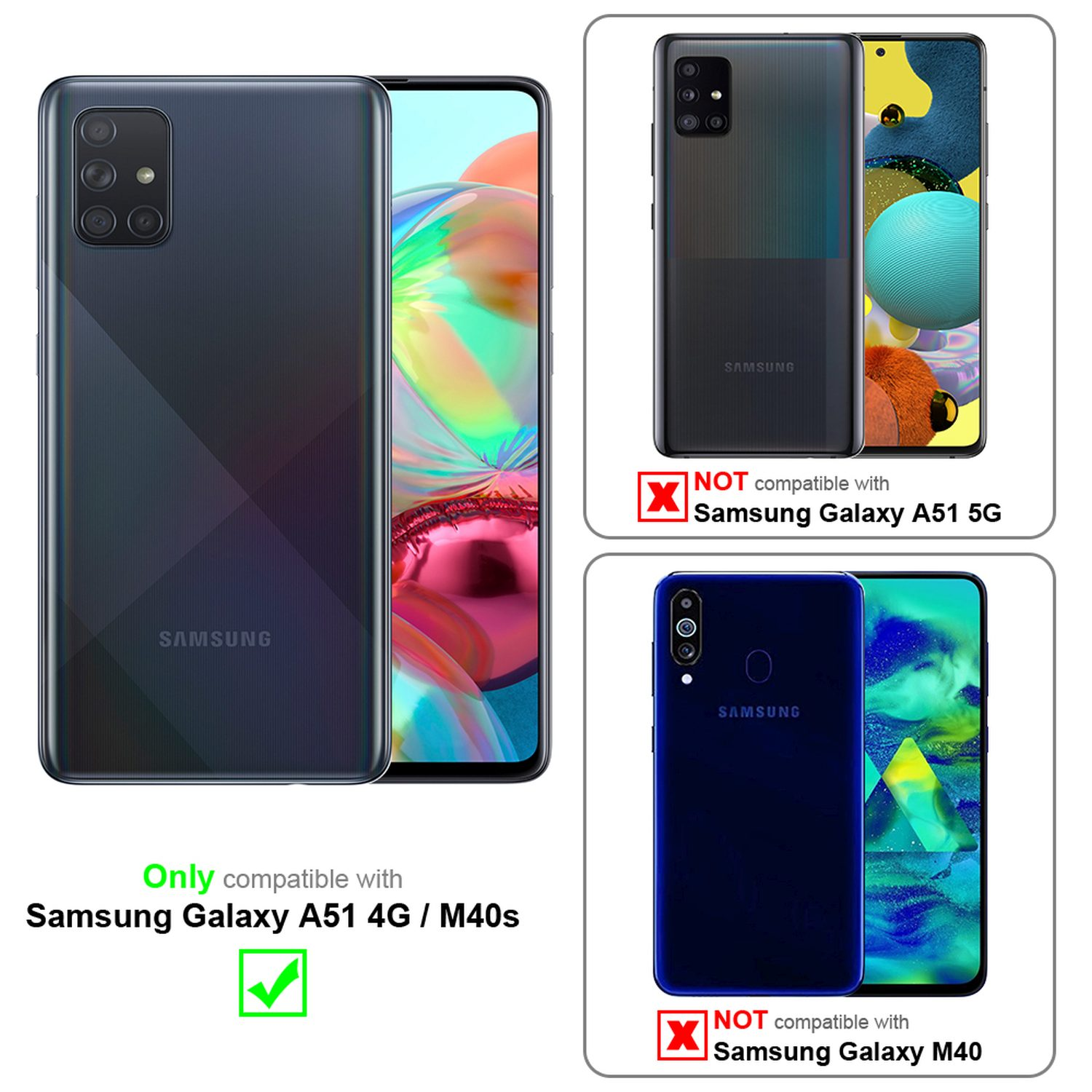 A51 4G / Case LIQUID Samsung, Backcover, Style, M40s, im Galaxy CADORABO Liquid GELB Hülle Silicone
