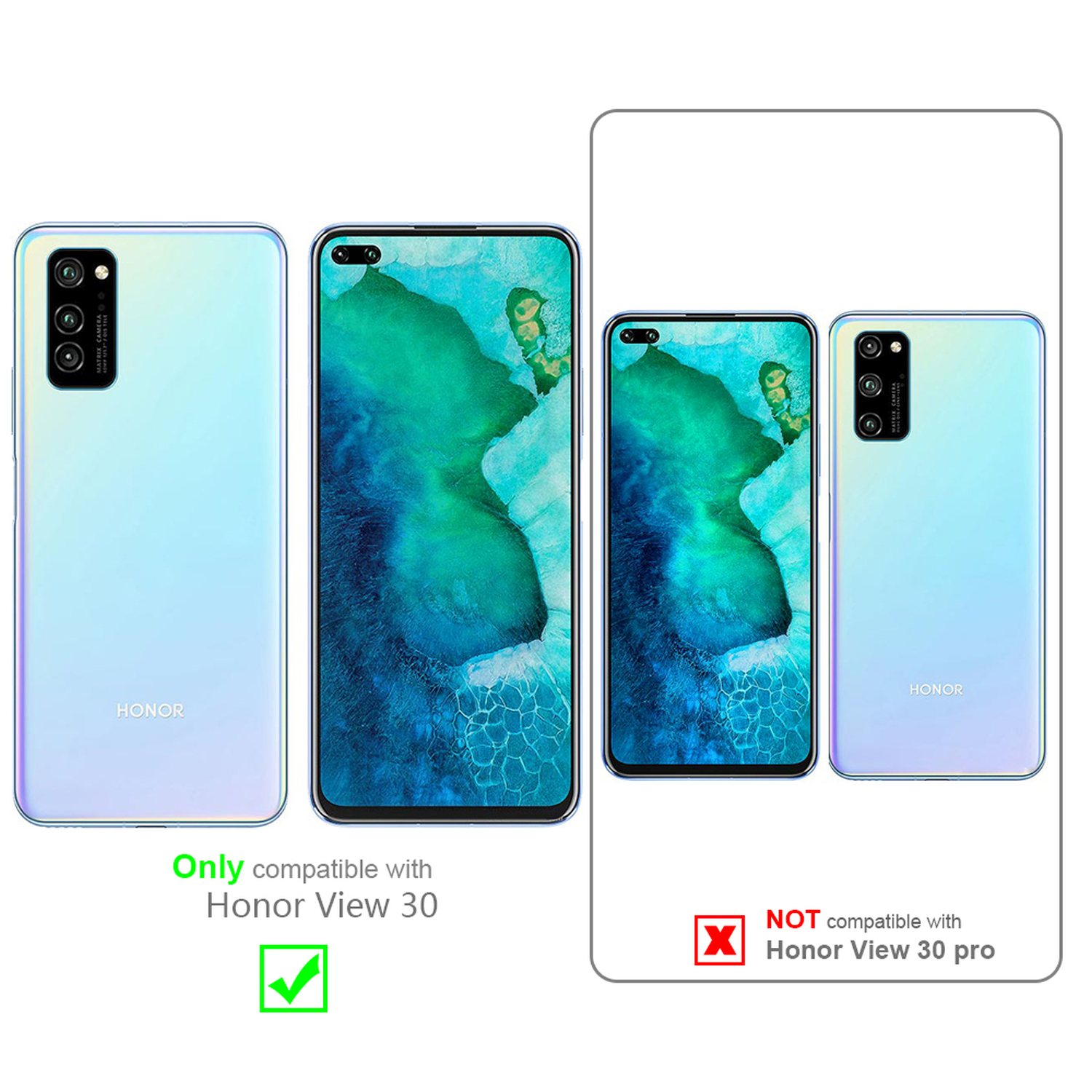 Cadorabo Vetro Temperato Per Honor 10 – Copertura Completa 9H Con 3D Touch – Pellicola Protettiva Trasparente E Nero