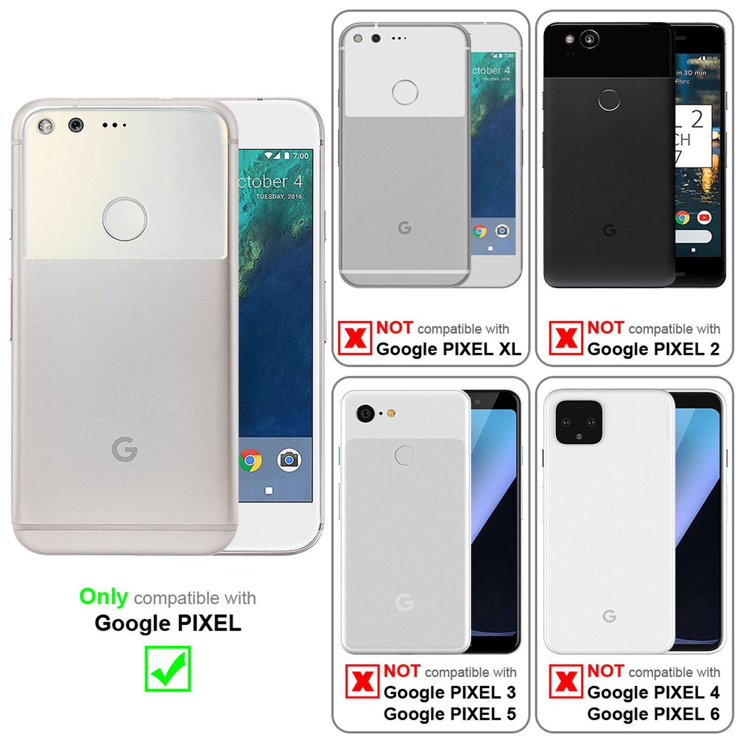 Cadorabo Custodia Libro per Huawei P7 in Grigio Chiaro Marrone - con