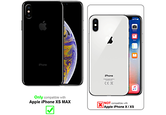 carcasa de móvil Funda flip cover para Móvil - Carcasa protección resistente de estilo Flip;CADORABO, Apple, iPhone XS MAX, rojo manzana