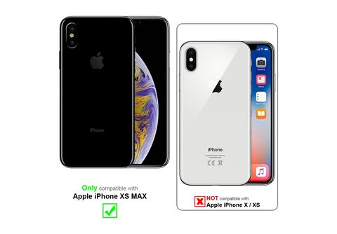 Funda MagSafe transparente y metal iPhone X / Xs (plata)