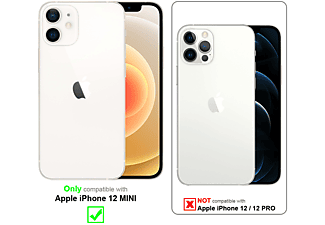 carcasa de móvil  - Funda flexible para móvil - Carcasa de TPU Silicona ultrafina CADORABO, Apple, iPhone 12 Mini (5,4"), rainbow