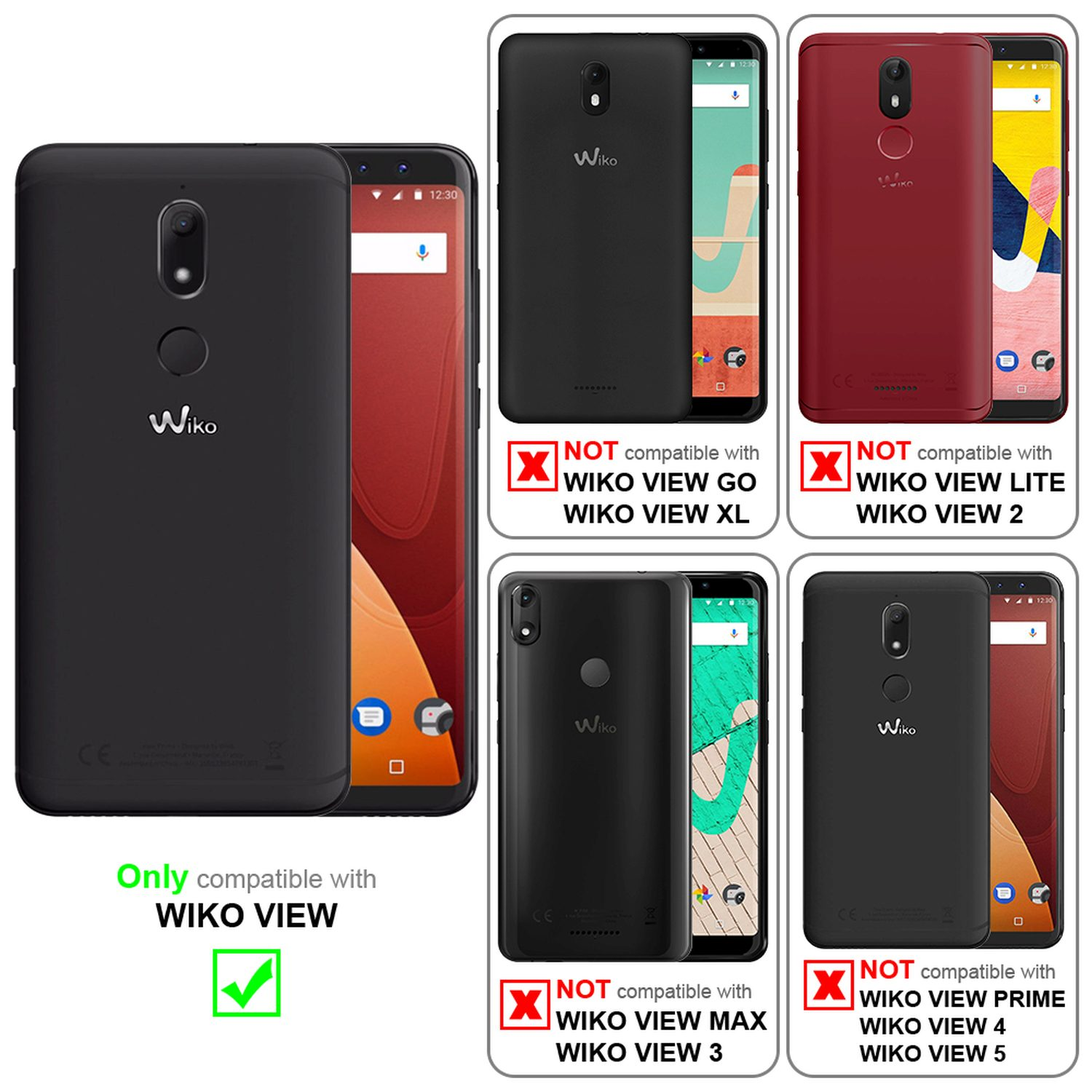 Cadorabo Cover WIKO U FEEL Verde Braccio | Protezione 360° Portafoglio