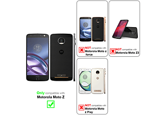 carcasa de móvil Funda flexible para móvil - Carcasa de TPU Silicona ultrafina;CADORABO, Motorola, MOTO Z, rojo azul blanco